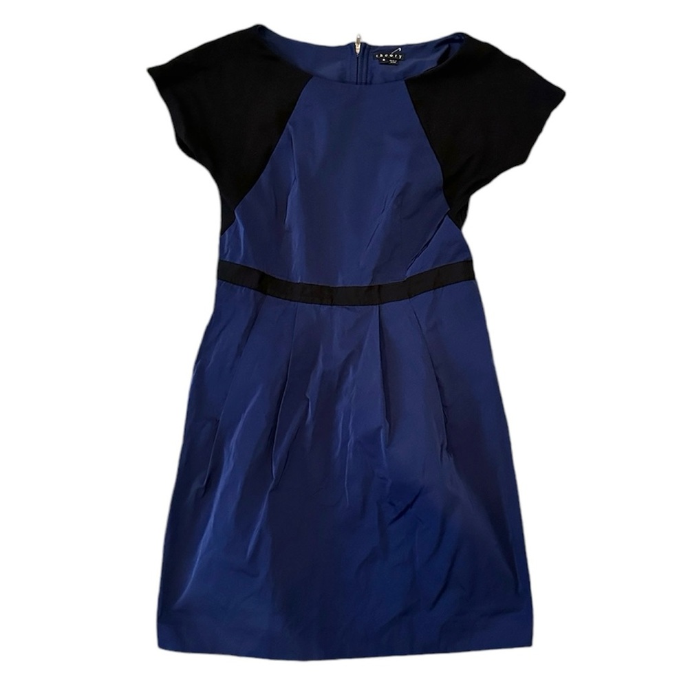 Theory Joena color block short sleeve dress